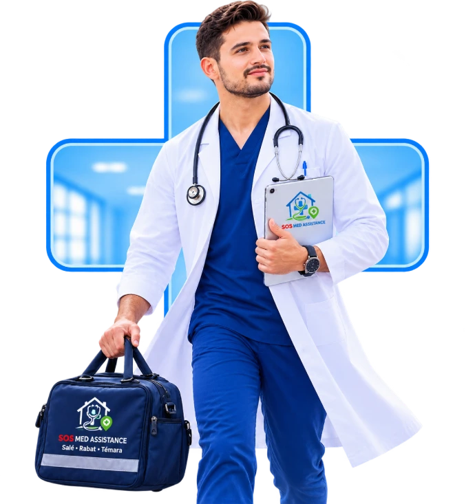 Médecin à domicile SOS Med Assistance à Salé, Rabat et Témara